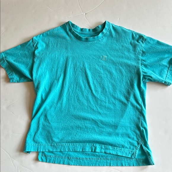 Champion Turquoise Short Sleeve Tee size S - Picture 1 of 6